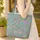 Dense Indian Paisley Blooms Leaves Bohemian Lifestyle Travel Essentials Home Decor Gift Quilted Tote Bag - 4