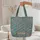 Dense Indian Paisley Blooms Leaves Bohemian Lifestyle Travel Essentials Home Decor Gift Quilted Tote Bag - 5