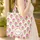 Botanical Floral Medallion Wreath - Everyday Accessory for Her Quilted Tote Bag - 4