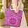 Personalized Name Botanical Wreath Teal Leaves Pink Flowers - Everyday Tote Gift Quilted Tote Bag - 4
