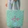 Fuchsia Green Floral Medallion Botanical Vines Wreath Everyday Tote Quilted Tote Bag - 6