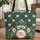 Ornate Personalized Poppy Flower Botanical Bouquet - Nature Lover Everyday Style Quilted Tote Bag - 1