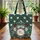Ornate Personalized Poppy Flower Botanical Bouquet - Nature Lover Everyday Style Quilted Tote Bag - 3