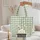 Bunny Chalkboard Name Sign Gingham Check Background - Everyday Tote Gift Quilted Tote Bag - 5