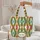 Ikat Oval Medallion Vertical Stripe Fabric Accent - Home Decor Lifestyle Gift Quilted Tote Bag - 5