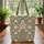 Pink White Floral Wreath Bouquet - Everyday Tote Flower Lover Gift Quilted Tote Bag - 3