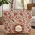 Boho Floral Vines Leaves Berries Circular - Everyday Carry Travel Essential Quilted Tote Bag - 1