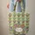 Indian Floral Wreath Red Blue Flowers Pink Stripes - Everyday Boho Lifestyle Gift Quilted Tote Bag - 6