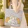 Smiling Ginger Cat Cluster Your Name Floral Wreath Scrollwork - Everyday Cat Lover Gift Quilted Tote Bag - 4