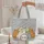 Smiling Ginger Cat Cluster Your Name Floral Wreath Scrollwork - Everyday Cat Lover Gift Quilted Tote Bag - 5