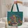 Personalized Ornate Books Colorful Flowers Vines - Reading Lover Gift Quilted Tote Bag - 5