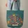 Personalized Ornate Books Colorful Flowers Vines - Reading Lover Gift Quilted Tote Bag - 6