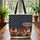 Four Roosters Rustic Western Personalized Sign - Farmhouse Decor Gift Quilted Tote Bag - 3