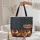 Four Roosters Rustic Western Personalized Sign - Farmhouse Decor Gift Quilted Tote Bag - 5