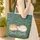 Sleeping Cats Vines Floral Personalized - Children's Gift for Cat Lover Quilted Tote Bag - 4