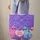 Poodles Heart Sunglasses Crowns 'Your Name' Text Floral Swirls - Poodle Lover Gift Quilted Tote Bag - 6