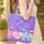 Poodles Heart Sunglasses Crowns 'Your Name' Text Floral Swirls - Poodle Lover Gift Quilted Tote Bag - 4