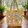 Happy Corgi Butterflies Your Name - Pet Lover Everyday Tote Gift Quilted Tote Bag - 3