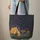 Starlit Night Sky Campfire A-Frame Tent Name Sign - Camping Lover Gift Quilted Tote Bag - 6