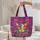 Geometric Lines Cat Face Your Name Ribbon - Everyday Carry Cat Lover Gift Quilted Tote Bag - 5