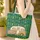 Vintage Camper Van Pine Tree Scene Camping Trip Gift for Camper Van Lover Quilted Tote Bag - 4