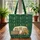 Vintage Camper Van Pine Tree Scene Camping Trip Gift for Camper Van Lover Quilted Tote Bag - 3