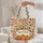 Autumn Leaves Pumpkins Personalized Name - Fall Harvest Decor Gift Quilted Tote Bag - 5