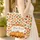 Autumn Leaves Pumpkins Personalized Name - Fall Harvest Decor Gift Quilted Tote Bag - 4