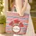 Ruffled Red Poppies Floral Wreath Your Name Navy Star Stripes - Home Decor Gift Quilted Tote Bag - 4