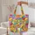 Cartoon Dogs Organic Swirls - Everyday Tote Dog Lover Gift Quilted Tote Bag - 5