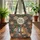 Nuzzling Foxes Poppies Peonies Medallion - Everyday Wildlife Lover Gift Quilted Tote Bag - 3