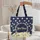 Name Calligraphy Daisies Wreath Golden Swirls - Everyday Floral Lover Gift Quilted Tote Bag - 5