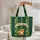 Fox Leprechaun Hat Your Name Text Celtic Knot Shamrock - St. Patrick's Day Gift Quilted Tote Bag - 5