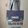 Vintage Blue Gold Steam Train Snowy Pine Hills Starry Sky - Traveler Gift for Train Lovers Quilted Tote Bag - 6