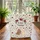 Brown Bear Bunny Patriotic Wildflowers Floral Wreath - Independence Day Gift Quilted Tote Bag - 3