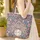 Lush Floral Botanical Paisley Medallion Wreath - Boho Lifestyle Gift Quilted Tote Bag - 4