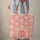 Coral Pink White Ornate Floral Bloom Petals Leaves Wreath - Everyday Carry Essentials Gift Quilted Tote Bag - 6