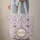 Lavender Purple Ornate Floral Medallion Personalized Name Hearts & Leaves - Everyday Style Gift Quilted Tote Bag - 6