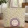 Botanical Leaf Medallion Pink Lavender Flowers Personalized Name - Everyday Gift Quilted Tote Bag - 1
