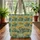 Mustard Yellow Flowers Your Name Wreath Leaves - Everyday Tote Gift for Her Quilted Tote Bag - 3