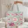 Pink Elephant Deer Folk Art Floral Text Medallion - Wildlife Lover Everyday Use Quilted Tote Bag - 5