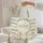 Three Smiling Sheep Spring Wildflowers Clover Wreath - Sheep Lover Gift Quilted Tote Bag - 5