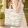 Three Smiling Sheep Spring Wildflowers Clover Wreath - Sheep Lover Gift Quilted Tote Bag - 4