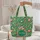 Adorable Birds Flowering Vines Personalized Name - Everyday Tote Bird Lover Gift Quilted Tote Bag - 5
