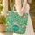 Adorable Birds Flowering Vines Personalized Name - Everyday Tote Bird Lover Gift Quilted Tote Bag - 4
