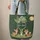 Lily of the Valley Floral Wreath Your Name Moon Swirling Vines Stars - Nature Lover Gift Quilted Tote Bag - 6