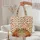 Polka-Dotted Pumpkins Autumn Leaves Rustic Sign - Fall Home Decor Gift Quilted Tote Bag - 5