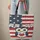 Patriotic Owl Stars Stripes Bunting Flags - Independence Day Celebration Gift Quilted Tote Bag - 6
