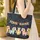 Five Horses Name Flags Leaf Shapes - Horse Lover Everyday Tote Gift for Girl Quilted Tote Bag - 4
