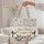 Hummingbirds Floral Wreath Garden Swirling Leaves Berries - Bird Lover Gift for Her Quilted Tote Bag - 5